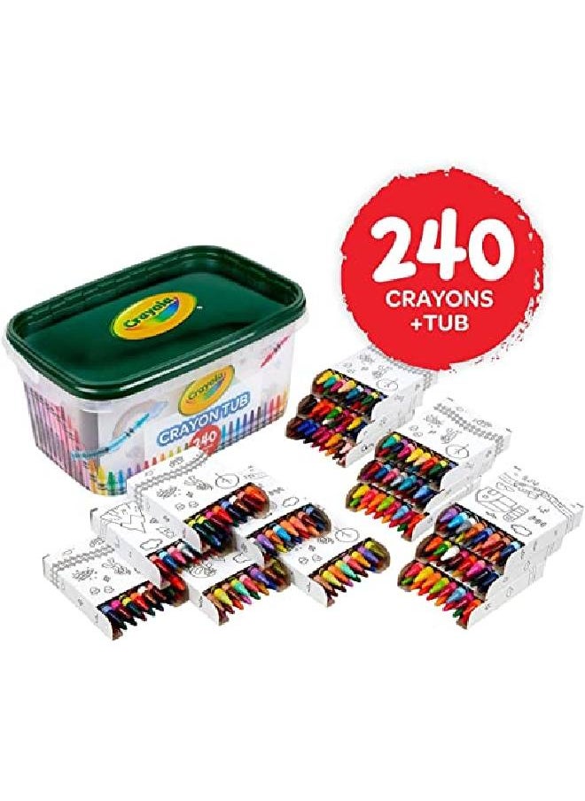 Crayola - 240 Crayons Bulk Crayon Set 2 Of Each Color Easter Gifts For Kids Ages 3 4 5 6 - Image 1