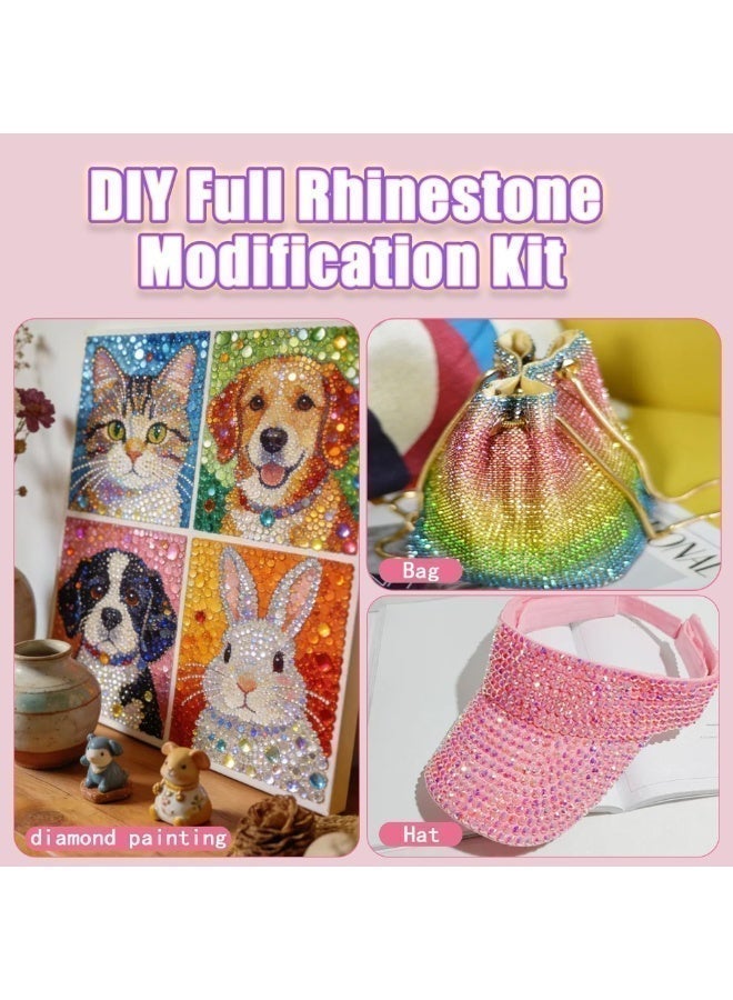 KOWVOWZ 40000Pcs 40 Colors Resin Jelly Rhinestones Kit for Bedazzling, DIY Bulk Resin Gems Set, Flatback Gem for Crafting with 3 Pcs 10ml Jewelry Glue, Multicolor 3mm Flatback Gems for Diamond Art Nail Art - Image 4