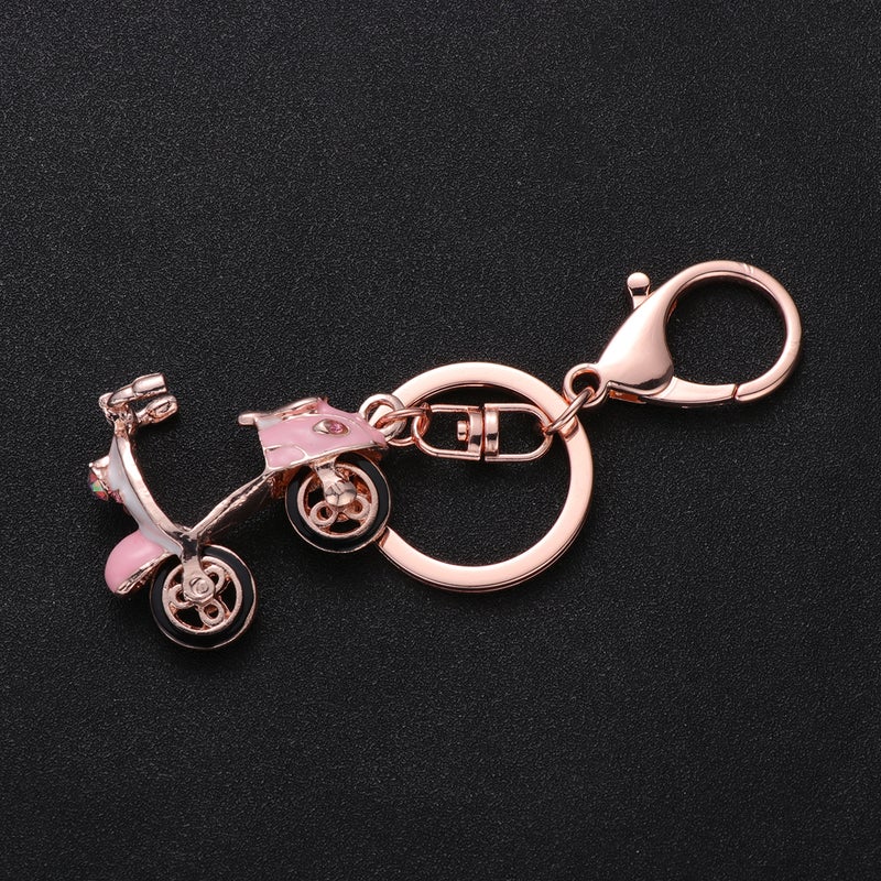 Lifelike Car Design Keychains Key Metal Pendant Rhinestone Key Holder Craft Ornaments for Car Key Bag Decor - Image 3