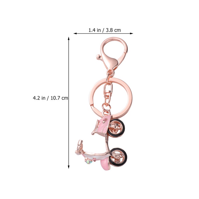Lifelike Car Design Keychains Key Metal Pendant Rhinestone Key Holder Craft Ornaments for Car Key Bag Decor - Image 2