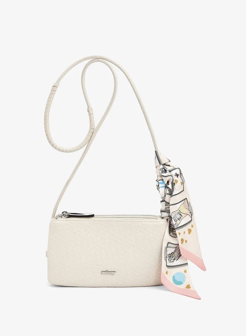 Textured Crossbody Bag With Strap Handle