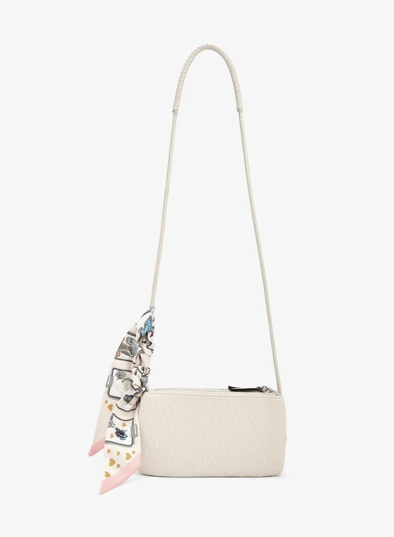 MISSY  Textured Crossbody Bag With Strap Handle for Women | Best Price UAE