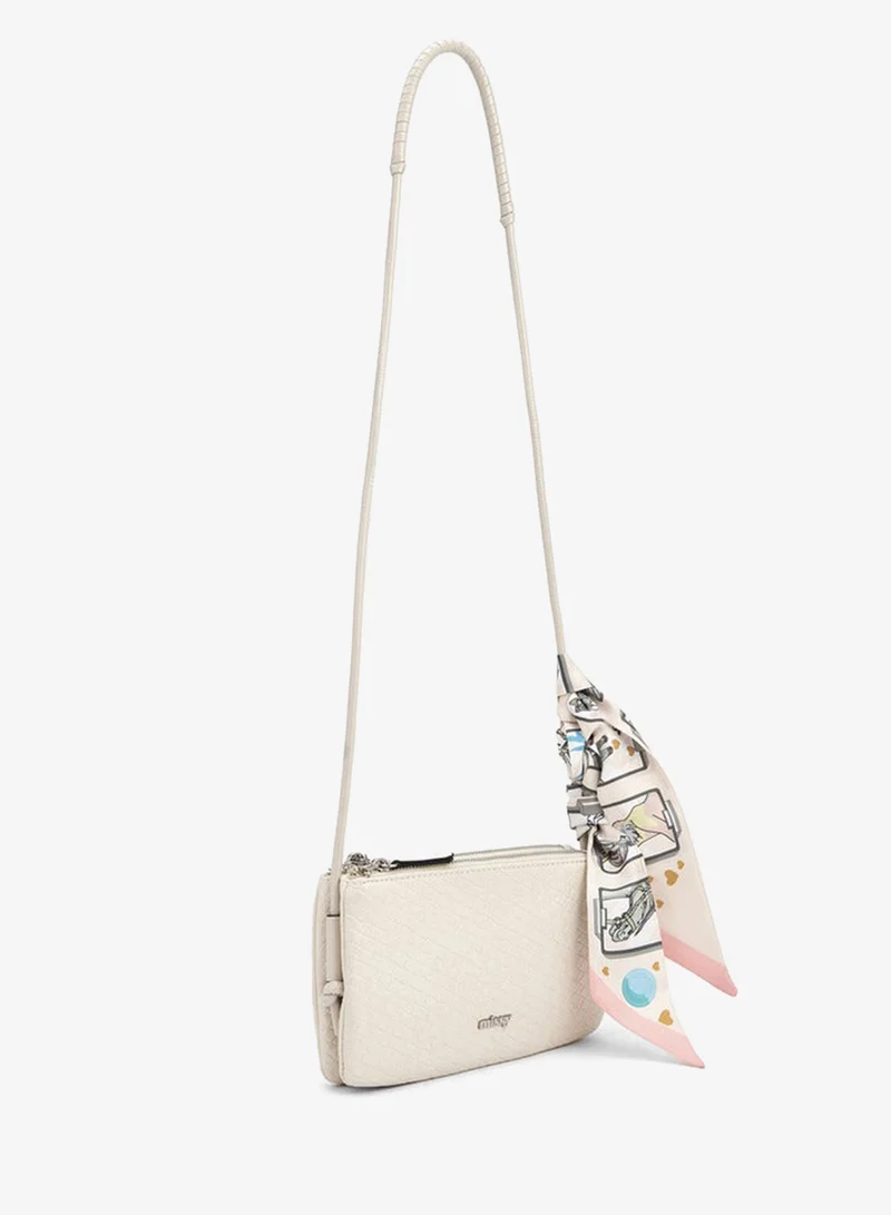 MISSY  Textured Crossbody Bag With Strap Handle for Women | Best Price UAE