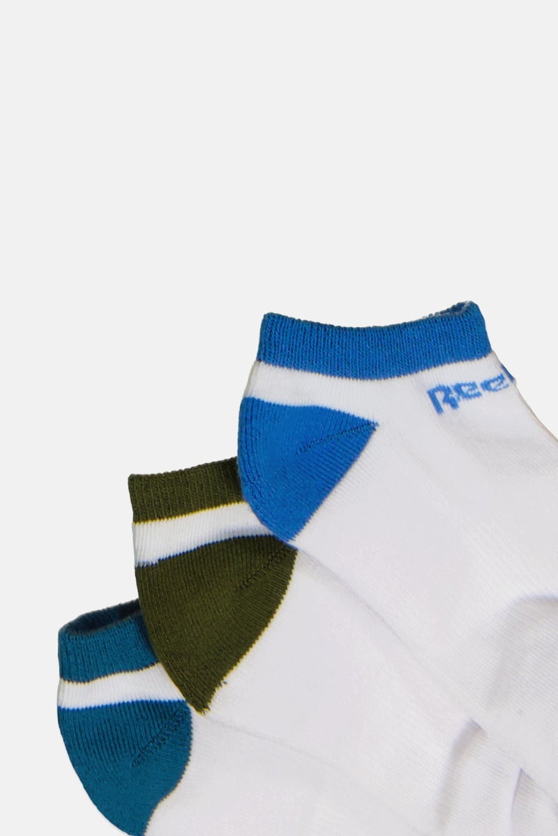 Reebok Kids Boy 8 Pairs Brand Logo No Show Socks, Multicolor - Image 2