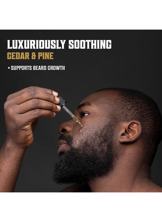 Viking Revolution Men's Beard Oil - Natural Argan and Jojoba Blend, Softens and Strengthens Facial Hair (Cedar and Pine, 3 Pack) - Image 4