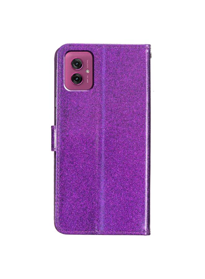 اس-توب جراب هاتف موتورولا موتو جي 55 من الجلد اللامع القابل للطي - Image 3