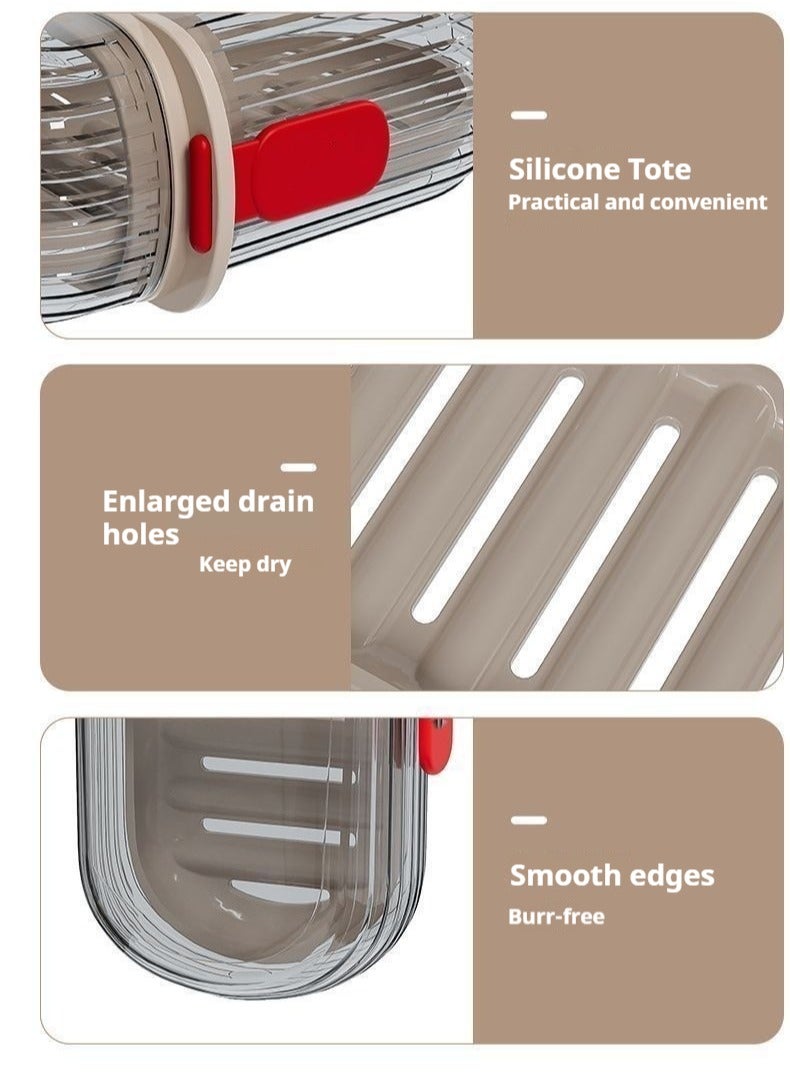 2 PieceTravel Soap Case, 100% Leakproof Soap Box with Lid, Bar Soap Holder for Traveling, Portable Soap Container for Gym, School, Camping - Image 3