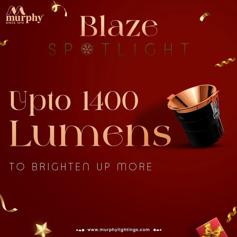 Murphy 12W Blaze Black Body Rose Gold Finish Full Copper COB Spot Down Light Warm White Pack of 4 - Image 4