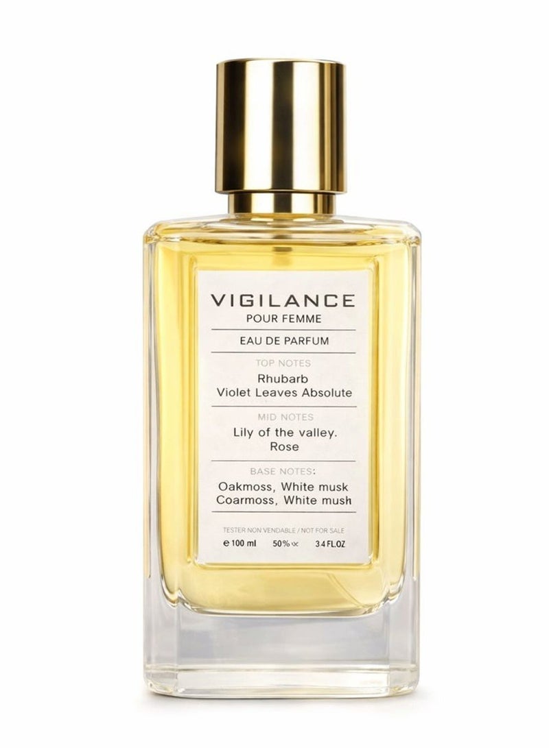 Orchid Vigilance Pour Femme Eau De Parfum 100ml Perfume for Women Long Lasting Floral Woody Fragrance with Rhubarb Rose Patchouli White Musk - Image 5