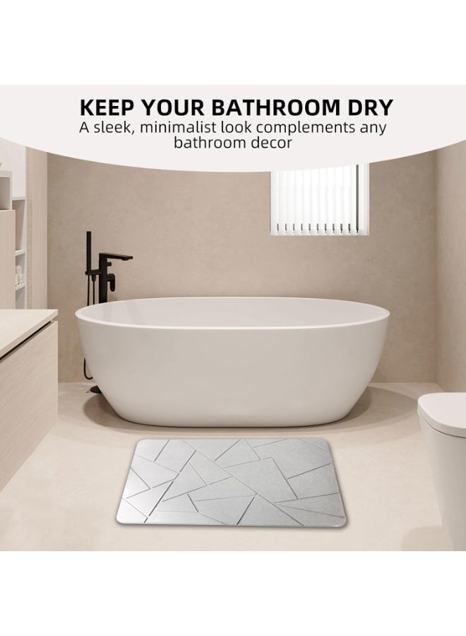 Bath Stone Mats, Non-slip Diatomaceous Earth Shower Mat-Quick Drying Super Absorbent Diatomite Mat- Upgraded Kitchen Absorbent Pad, Premium Washable Bathroom Floor Mat(60 * 39cm) - Image 5