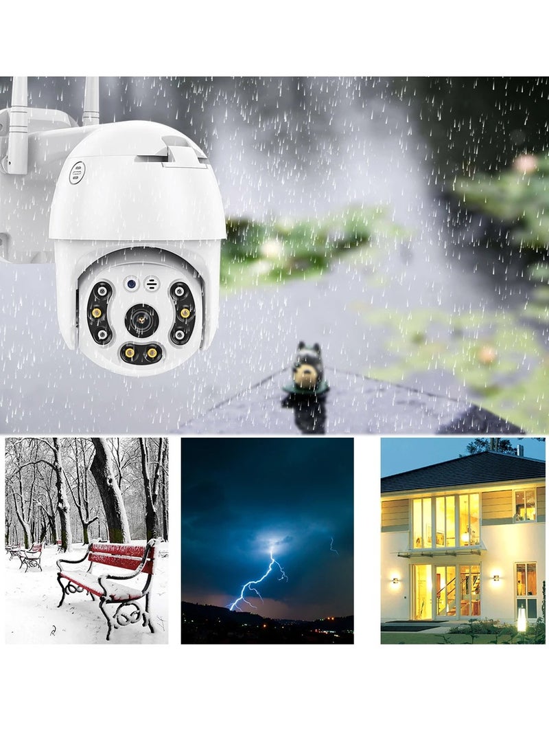 Yuwell - 1080P Full HD Outdoor Security Camera System For Home Indoor-Outdoor WiFi IP Cameras With Different Modes 360 Wireless Camera With App Control Built-In Microphone And Speaker Waterproof Camera - Image 1