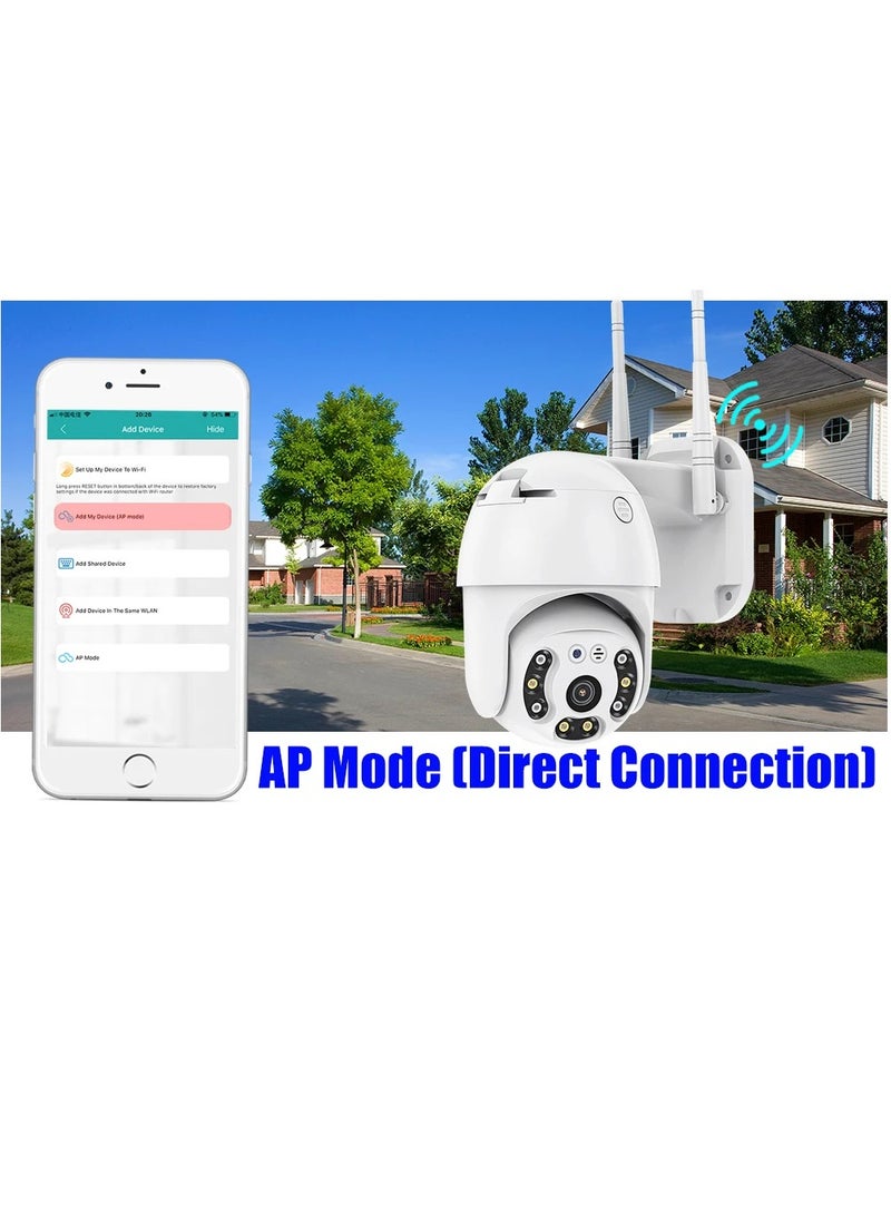 Yuwell - 1080P Full HD Outdoor Security Camera System For Home Indoor-Outdoor WiFi IP Cameras With Different Modes 360 Wireless Camera With App Control Built-In Microphone And Speaker Waterproof Camera - Image 1