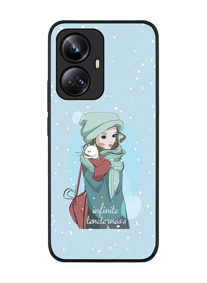 Stylizedd Rugged Black edge case for Realme 10 Pro Plus 5G Slim fit Soft Case Flexible Rubber Edges Anti Drop TPU Gel Thin Cover -  Infinite Tenderness - Image 1