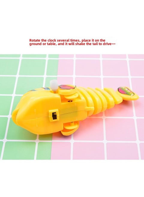 Wind-up Toy - Duck Windmill Hat - Yellow Duck Windmill Hat On Its Back Clockwork Toy Traditional-Color:Yellow