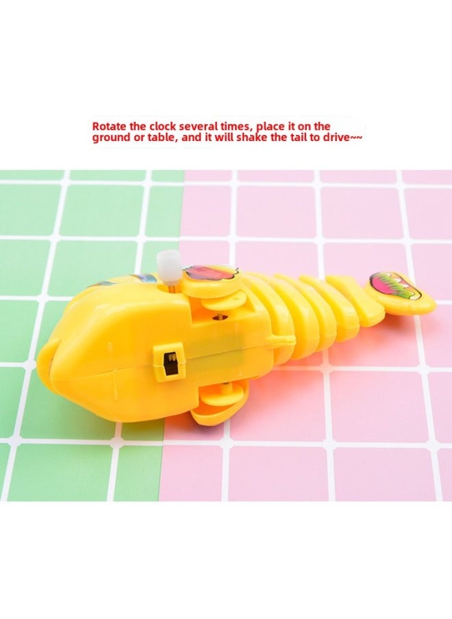 Wind-up Toy - Duck Windmill Hat - Yellow Duck Windmill Hat On Its Back Clockwork Toy Traditional-Color:Yellow