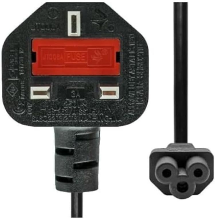 XLT Laptop Power Cable 3 Pin Mains lead Power UK Plug - 1.2m - Image 4