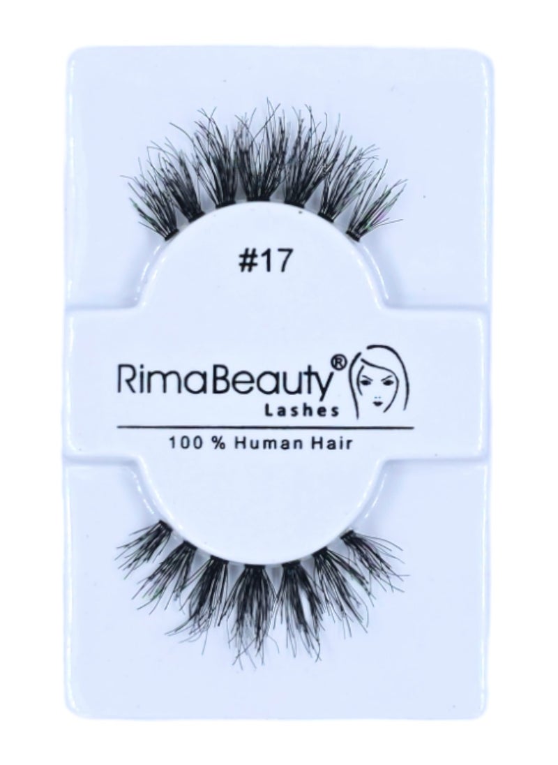 Rima Beauty Lashes - Human HAIR Black # NATURAL 17 - Image 1