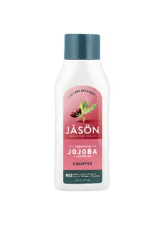 Jason Natural Jason Natural, Shampoo, Repairing Jojoba + Castor Oil , 16 fl oz (473 ml)  - Image 1