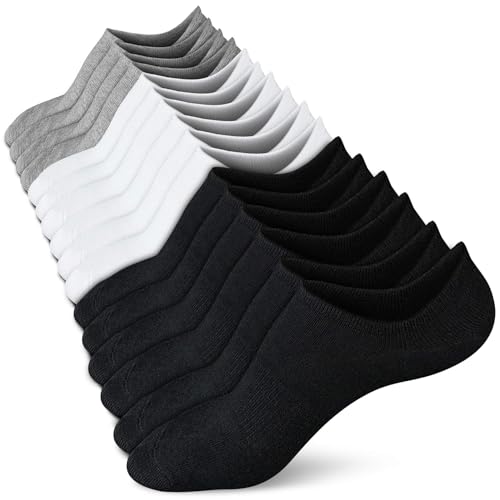 wernies Low No Show Short Socks Women Thin Non Slip Invisible Loafer Ankle Low Cut Socks 8 pairs mix of color - Image 1