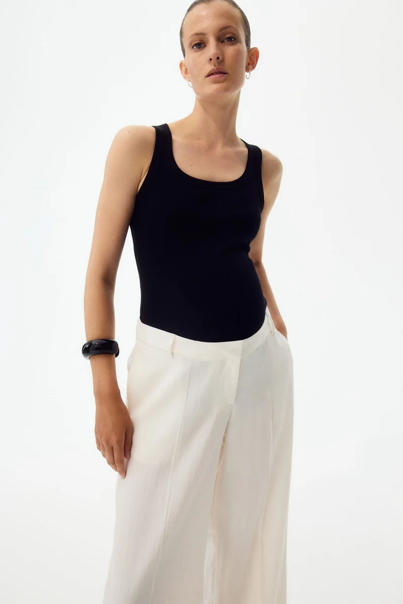 H&M MAMA Wide tailored trousers