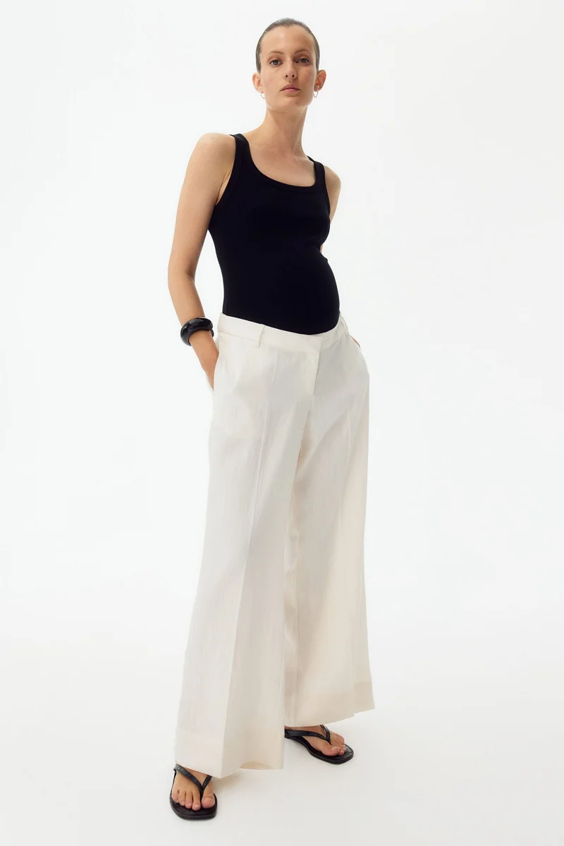 H&M MAMA Wide tailored trousers