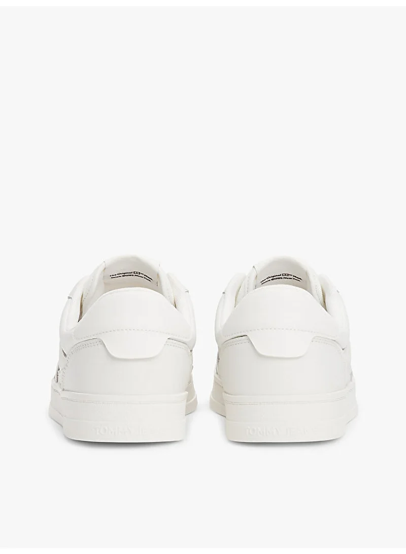 Tommy Jeans Ecru The Greenwich Leather Trainers for Men | Best Price UAE