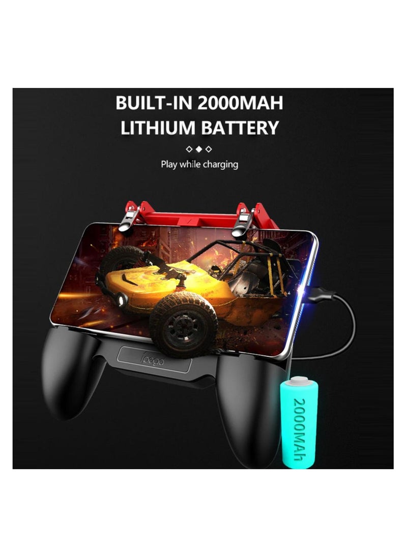 Ipega - Multi Functional Gamepad Controller and Phone Grip with Cooling Fan Rechargeable Battery Ideal for L1R1 Shooting Games - Image 1