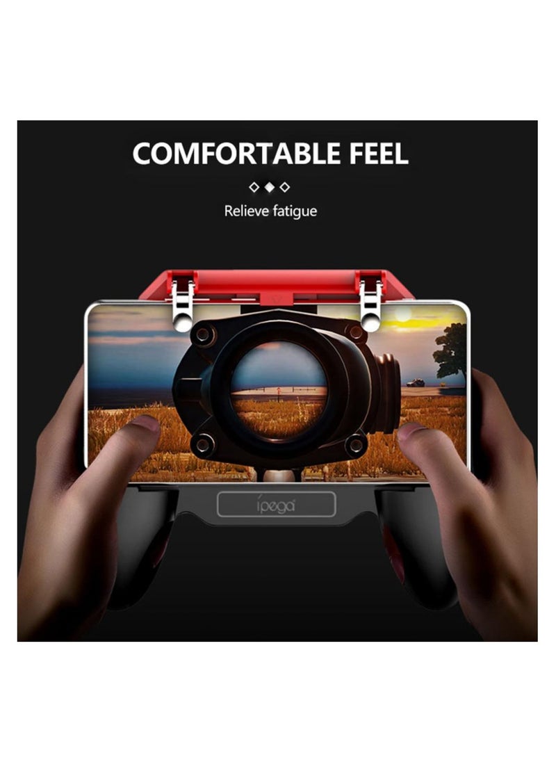 Ipega - Multi Functional Gamepad Controller and Phone Grip with Cooling Fan Rechargeable Battery Ideal for L1R1 Shooting Games - Image 1