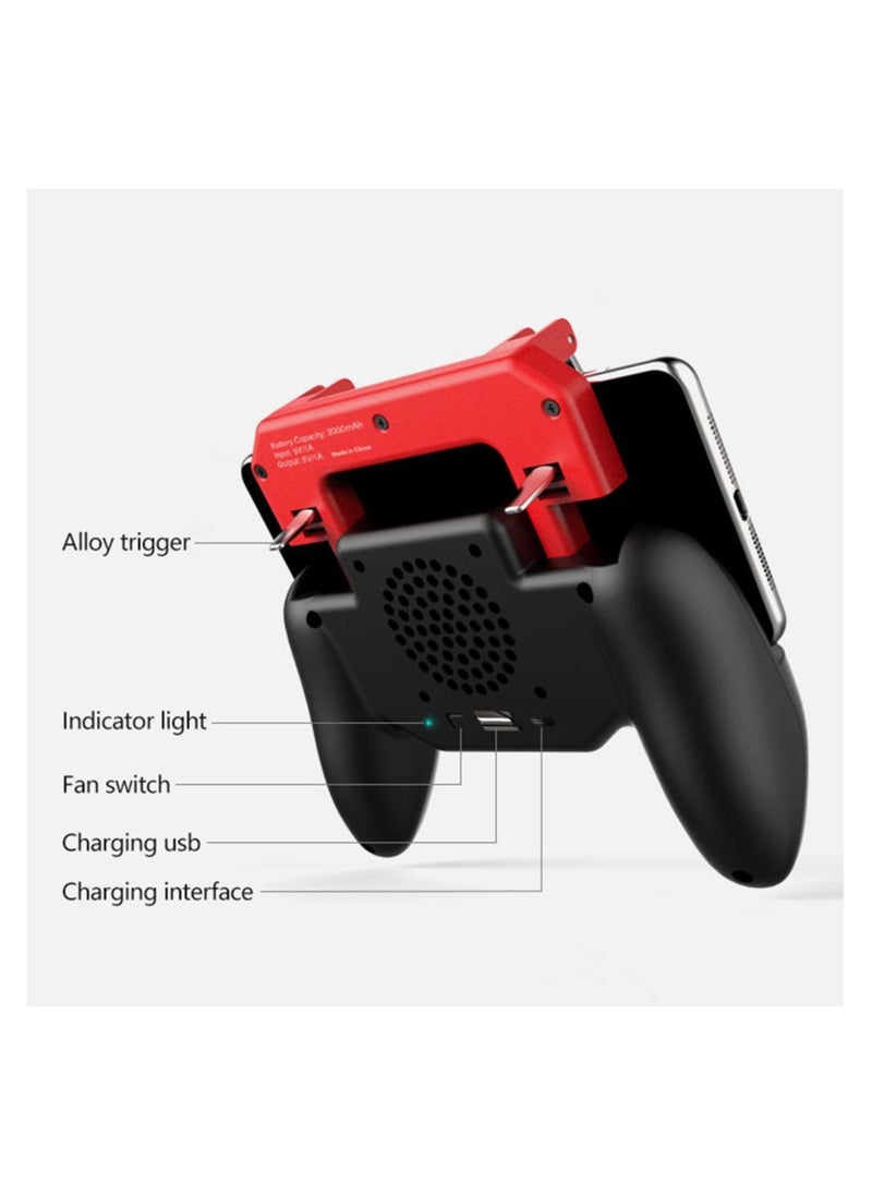 Ipega - Multi Functional Gamepad Controller and Phone Grip with Cooling Fan Rechargeable Battery Ideal for L1R1 Shooting Games - Image 1