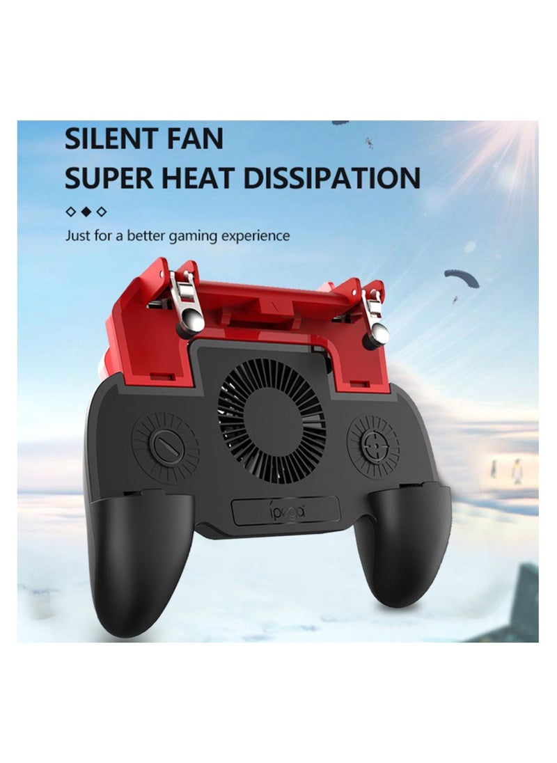 Ipega - Multi Functional Gamepad Controller and Phone Grip with Cooling Fan Rechargeable Battery Ideal for L1R1 Shooting Games - Image 1