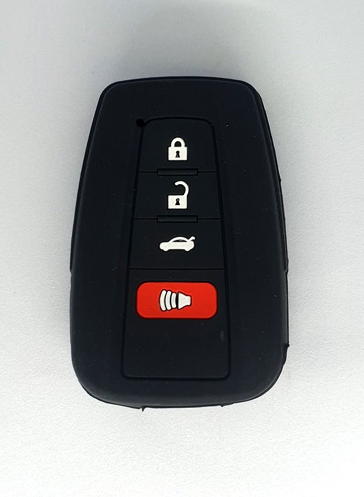 Service Zone غطاء مفتاح سيارة سيليكون 4 أزرار لتويوتا - Image 1