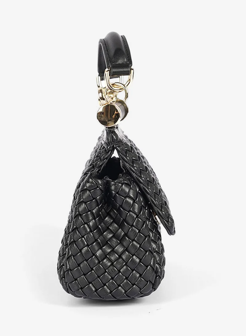 Cuple Woven leather texture handbag