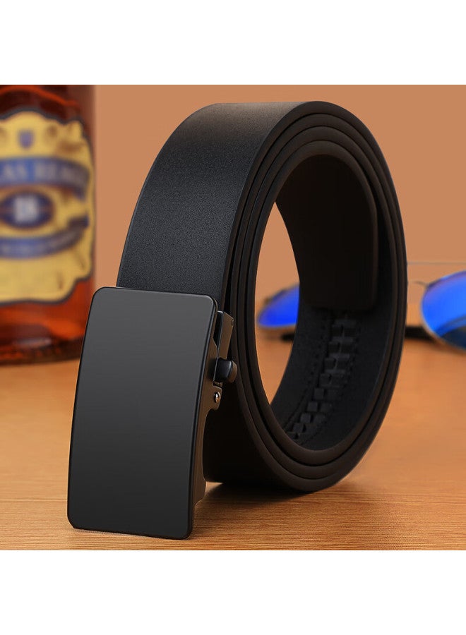 Viney Men's Belt, Top-grain Leather, Automatic Buckle, Waist Belt, Business Birthday Gift For Boyfriend, Husband, Father, Or Dad