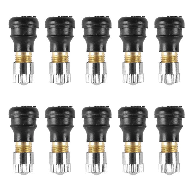 CMIYETO 10 Pcs Tubeless Tire Valve Stems Vacuum Valve for Xiaomi Scooter M365 Pro Motorcycle Electric Scooter Straight Rubber Less 9mm Diameter - Image 3