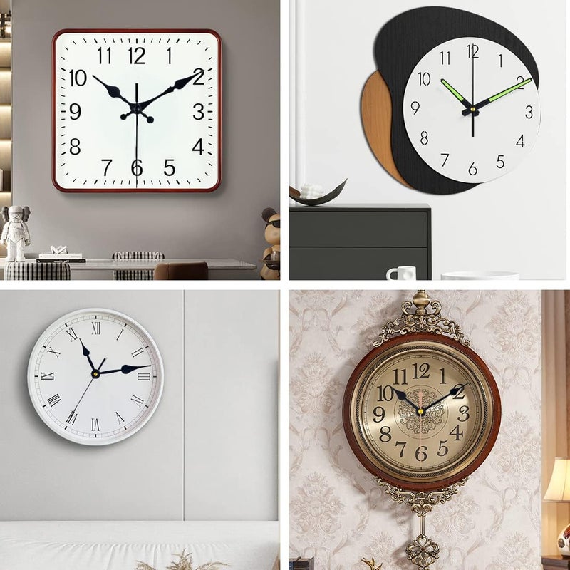 EMOON 3 Pieces Silent Clock Mechanism Replacement Kit, Battery Operated Clock Movement Parts with 7 Pack Clock Hands (Total Shaft Length 16mm,20mm,23mm) - Image 5