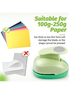 UCEC Hexagon Punch 2 Inch Paper Punch Circle Cutter For Paper Crafts Large Hole Punch Paper Punch Shapes For Crafting Scrapbooking Cards Arts Fun Projects  - Image 4