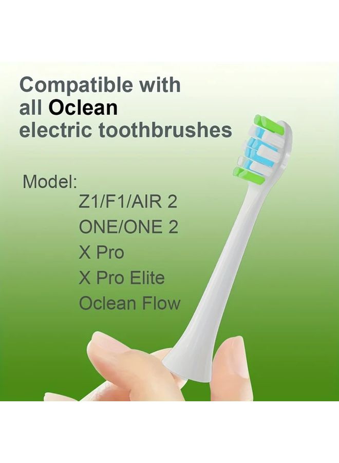 فرش أسنان بديلة عالمية من OCLEAN، عبوة من 6 قطع باللونين الأبيض والأسود، متوافقة مع تقنية ساوندويف - Image 4