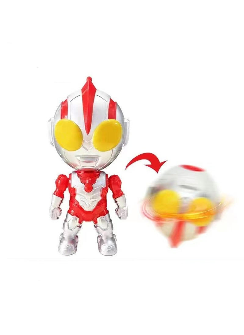 Generic - Beyblade Toy Red Ultraman With Light And Music Suitable For Children's Birthday Party Gift - Image 1