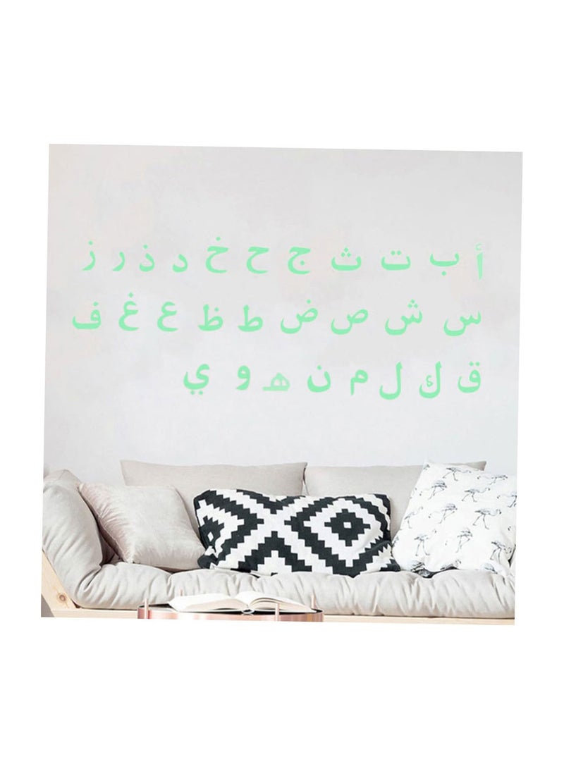 GGOOT 1 Sheet Letter Stickers Kids Room Wall Decals PVC Stickers on The Wall Arabic Alphabet Sticker for Wall Alphabet Wall Decor Decorate Applique Wall Sticker Children's Room Poster As Shown - Image 2