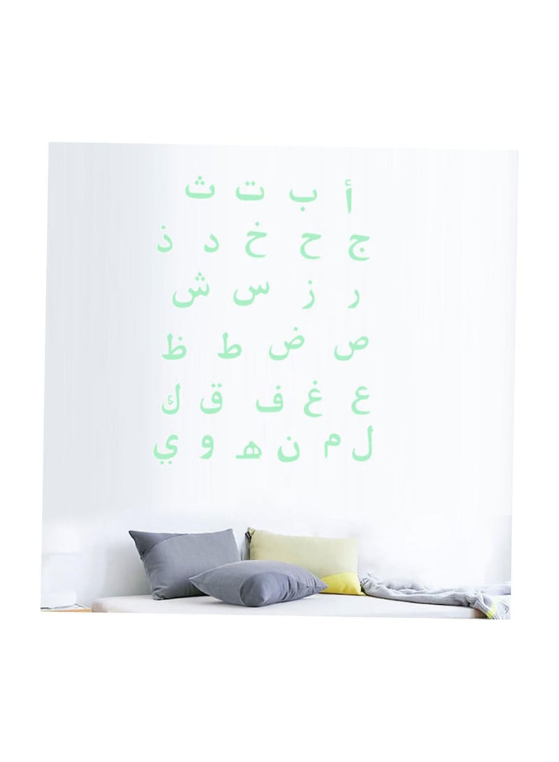 GGOOT 1 Sheet Letter Stickers Kids Room Wall Decals PVC Stickers on The Wall Arabic Alphabet Sticker for Wall Alphabet Wall Decor Decorate Applique Wall Sticker Children's Room Poster As Shown - Image 4