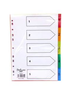 Deluxe 10-Piece A4 Paper Divider Multicolour  - Image 1