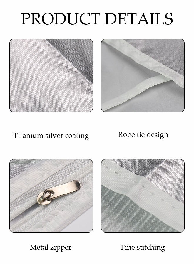 DUNISO غطاء غسالة شامل، غطاء واقي للغسالة، غطاء غسالة ضد الغبار، مع سحاب، واقي من الشمس، مقاوم للمطر، ومقاوم للماء لـ 99% من غسالات الدفع، L - Image 3