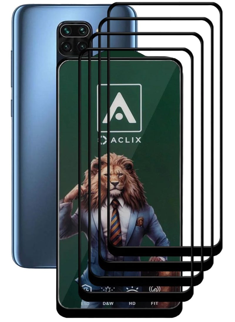 ACLIX 4 Pieces Antistatic ESD Dustproof Premium Quality High Definition Tempered Glass Screen Protector Designed For Xiaomi Redmi Note 9 - Image 1