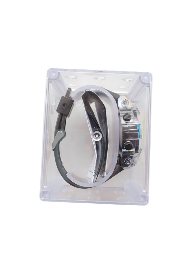 PRO - Colorful electronic watch sports colorful luminous alarm clock high value multifunctional student watch - colorful Black - Image 1