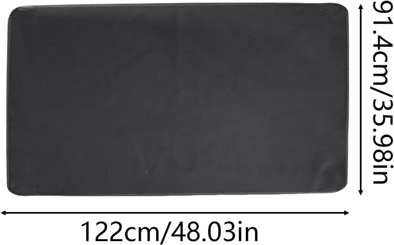 Bird Cage Floor Mat - Waterproof Fabric 122x91.5x0.5cm | Dirt Resistant Pet Cage Liner | Non Slip Water Pet Mat Cover - Image 5