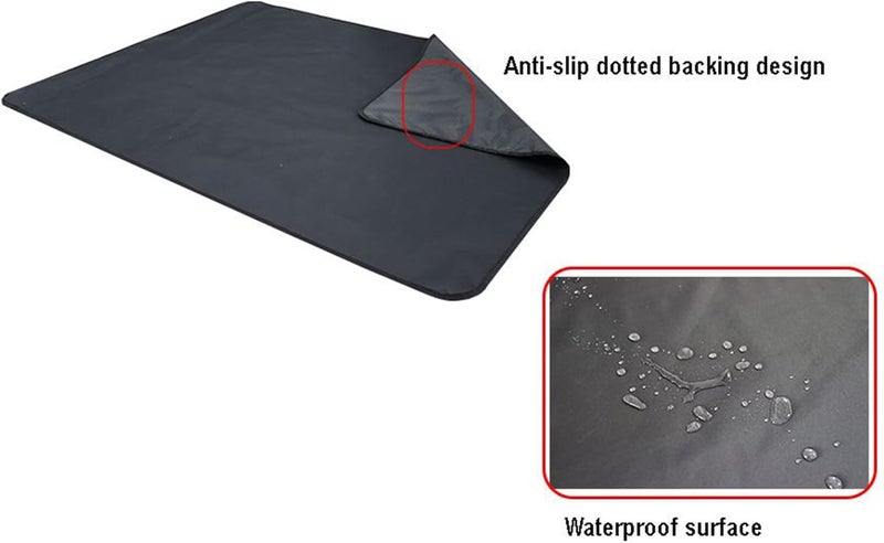 Bird Cage Floor Mat - Waterproof Fabric 122x91.5x0.5cm | Dirt Resistant Pet Cage Liner | Non Slip Water Pet Mat Cover - Image 3