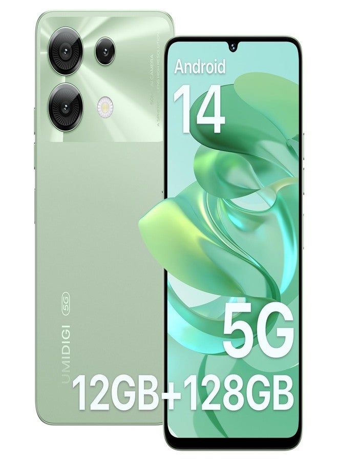 UMIDIGI G9 5G Cell Phone, Android 14 Unlocked Phones, 12(6+6) GB +128GB/1TB TF Expand, 5G Dual SIM, 50MP Camera, 6.75" HD+ 90Hz Display, AI Face & Fingerprint Unlock, 5000mAh Android Phone Green - Image 1
