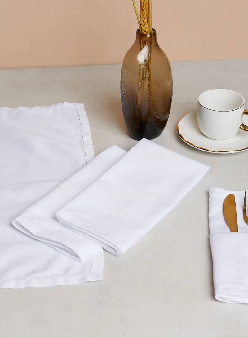 Marks & Spencer Set Of 4 Cotton Sateen Napkins