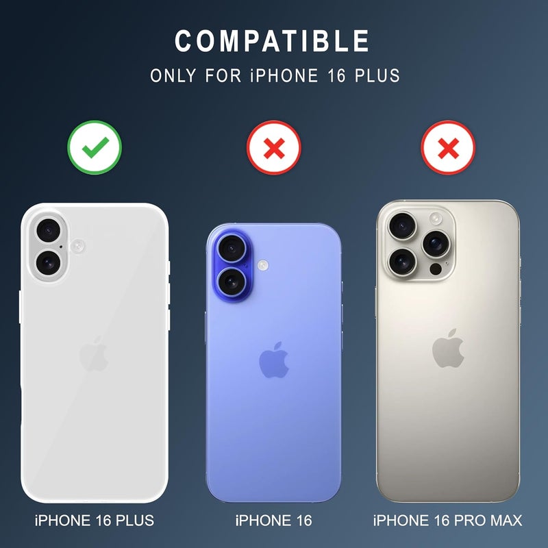 Cedo iPhone 16 Plus (6.7 inch) Clear Case | Soft Flexible Slim-Fit | Full Body 360 Protection Shock Proof TPU Back Cover (Transparent) - Image 2