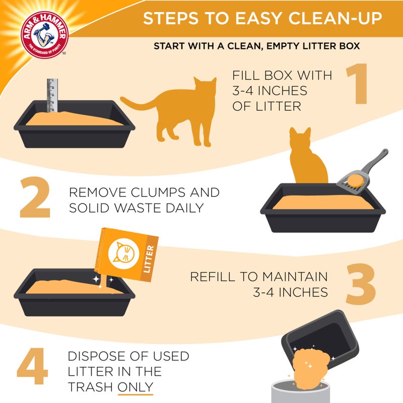 ARM & HAMMER Clump & Seal Cat Litter, Fresh Scent 14lb - Image 3